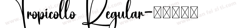 Tropicollo Regular字体转换